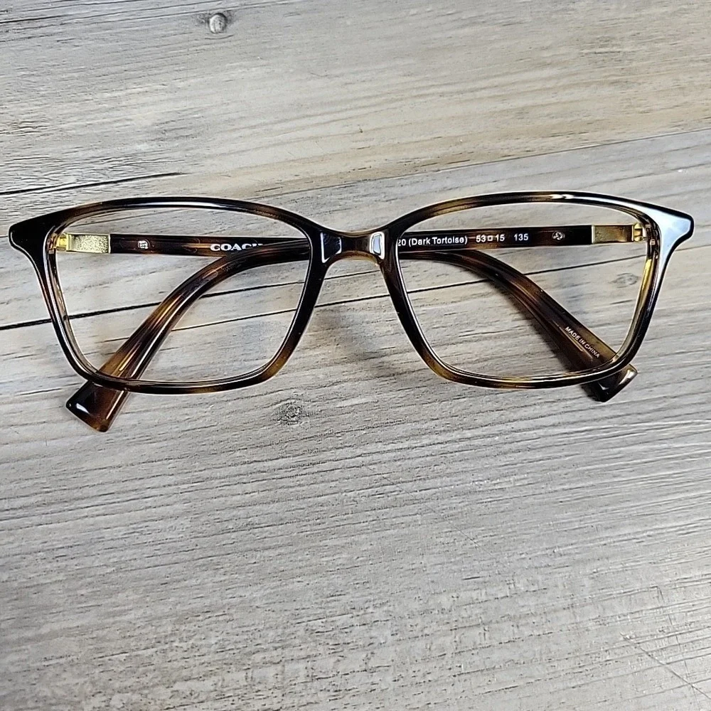 Coach HC 6077 5120 Dark Tortoise Eyeglasses‎ Frames 53-15-135 Full Rim